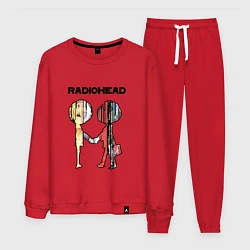 Костюм хлопковый мужской Radiohead Peoples, цвет: красный