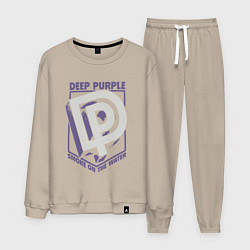 Костюм хлопковый мужской Deep Purple: Smoke on the water, цвет: миндальный