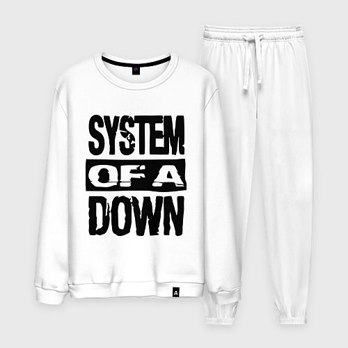 Мужской костюм System Of A Down / Белый – фото 1