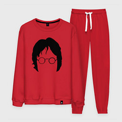 Костюм хлопковый мужской John Lennon: Minimalism, цвет: красный