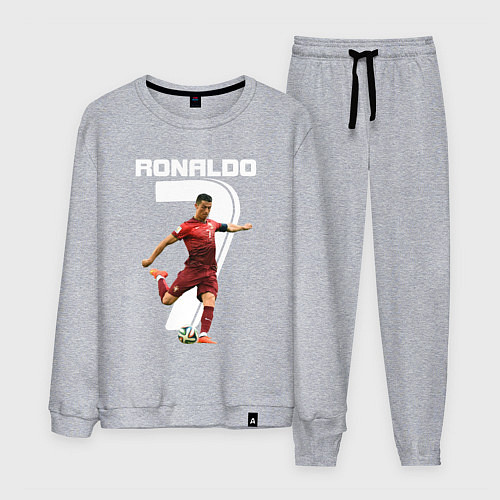 Мужской костюм Ronaldo 07 / Меланж – фото 1