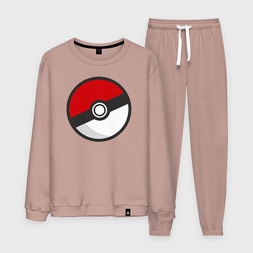 Мужской костюм Pokeball / Пыльно-розовый – фото 1