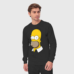 Костюм хлопковый мужской Sad Homer, цвет: черный — фото 2