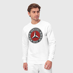 Костюм хлопковый мужской Mercedes-Benz, цвет: белый — фото 2