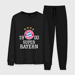 Костюм хлопковый мужской Super Bayern 1900, цвет: черный
