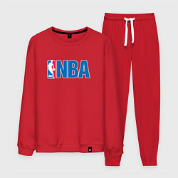 Костюм хлопковый мужской NBA, цвет: красный