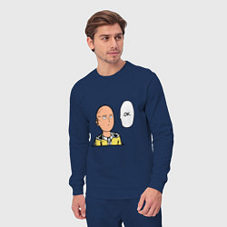 Костюм хлопковый мужской One Punch Man: OK, цвет: тёмно-синий — фото 2