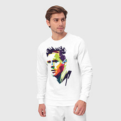 Костюм хлопковый мужской Lionel Messi: fun-art, цвет: белый — фото 2