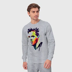 Костюм хлопковый мужской Lionel Messi: fun-art, цвет: меланж — фото 2