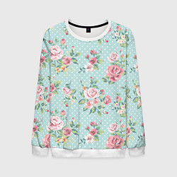 Мужской свитшот Цветы ретро 1