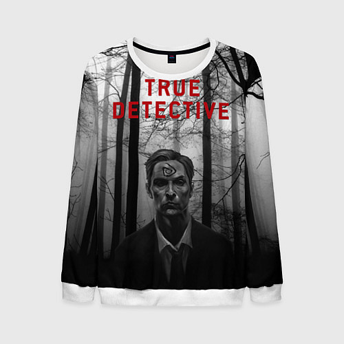 Мужской свитшот True Detective: Blackwood / 3D-Белый – фото 1