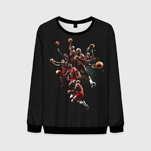 Мужской свитшот Michael Jordan Style / 3D-Черный – фото 1