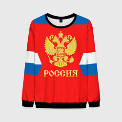 Свитшот мужской Сборная РФ: #91 TARASENKO, цвет: 3D-черный