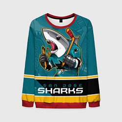 Свитшот мужской San Jose Sharks, цвет: 3D-красный