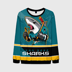 Свитшот мужской San Jose Sharks, цвет: 3D-черный