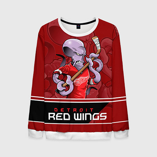 Мужской свитшот Detroit Red Wings / 3D-Белый – фото 1