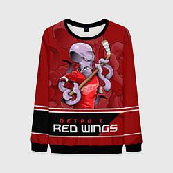 Свитшот мужской Detroit Red Wings, цвет: 3D-черный