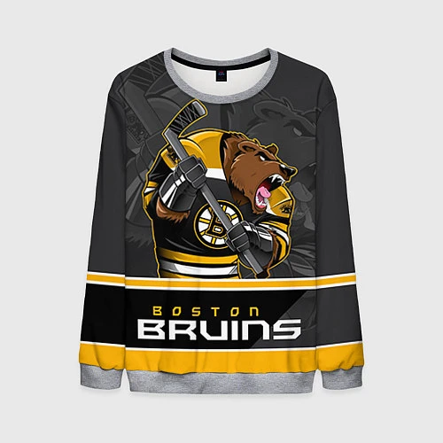 Мужской свитшот Boston Bruins / 3D-Меланж – фото 1