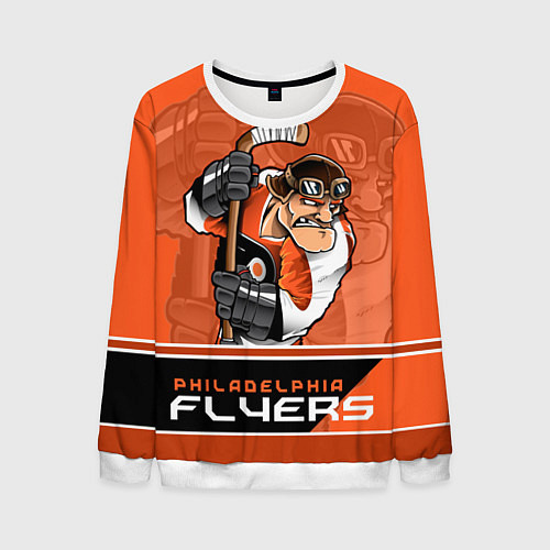 Мужской свитшот Philadelphia Flyers / 3D-Белый – фото 1