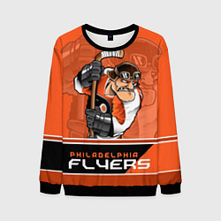 Свитшот мужской Philadelphia Flyers, цвет: 3D-черный