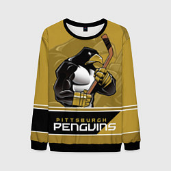 Свитшот мужской Pittsburgh Penguins, цвет: 3D-черный