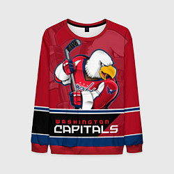 Свитшот мужской Washington Capitals, цвет: 3D-красный