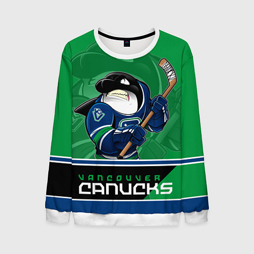 Мужской свитшот Vancouver Canucks / 3D-Белый – фото 1