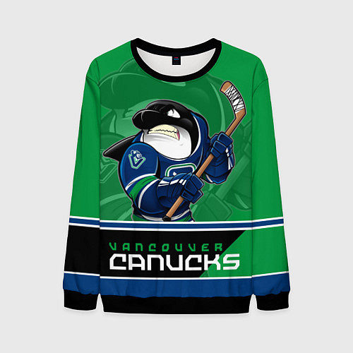 Мужской свитшот Vancouver Canucks / 3D-Черный – фото 1