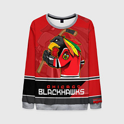 Свитшот мужской Chicago Blackhawks, цвет: 3D-меланж