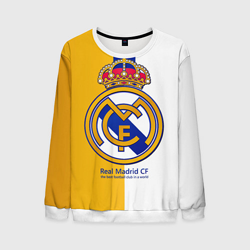 Мужской свитшот Real Madrid CF / 3D-Белый – фото 1