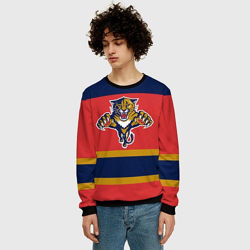 Мужской свитшот Florida Panthers / 3D-Черный – фото 3