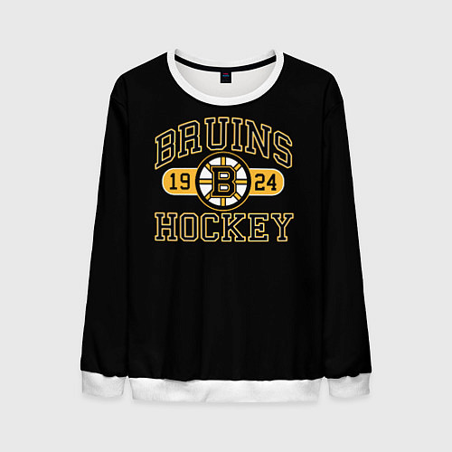 Мужской свитшот Boston Bruins: Est.1924 / 3D-Белый – фото 1