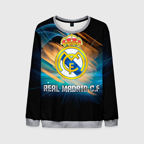 Мужской свитшот Real Madrid / 3D-Меланж – фото 1