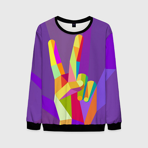 Мужской свитшот Victory / 3D-Черный – фото 1