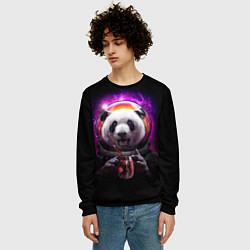 Свитшот мужской Panda Cosmonaut, цвет: 3D-черный — фото 2