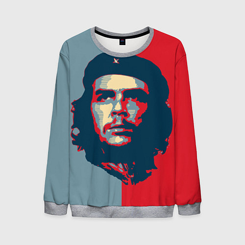 Мужской свитшот Che Guevara / 3D-Меланж – фото 1