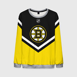 Свитшот мужской NHL: Boston Bruins, цвет: 3D-меланж