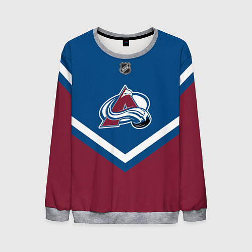 Мужской свитшот NHL: Colorado Avalanche / 3D-Меланж – фото 1