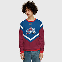 Свитшот мужской NHL: Colorado Avalanche, цвет: 3D-красный — фото 2