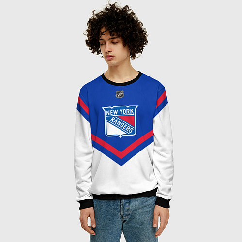 Мужской свитшот NHL: New York Rangers / 3D-Черный – фото 3