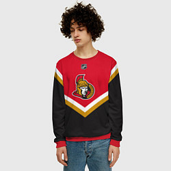 Свитшот мужской NHL: Ottawa Senators, цвет: 3D-красный — фото 2