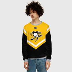 Свитшот мужской NHL: Pittsburgh Penguins, цвет: 3D-меланж — фото 2