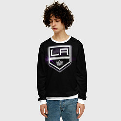 Свитшот мужской Los Angeles Kings, цвет: 3D-белый — фото 2