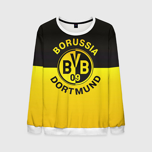 Мужской свитшот Borussia Dortmund FC / 3D-Белый – фото 1