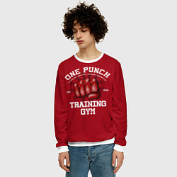 Свитшот мужской One Punch Gym, цвет: 3D-белый — фото 2