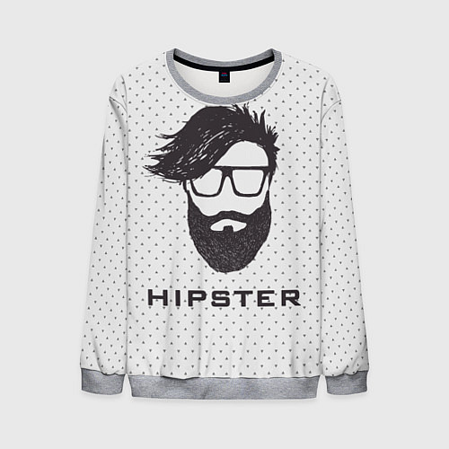 Мужской свитшот Hipster / 3D-Меланж – фото 1