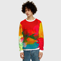Свитшот мужской WaterColour, цвет: 3D-белый — фото 2
