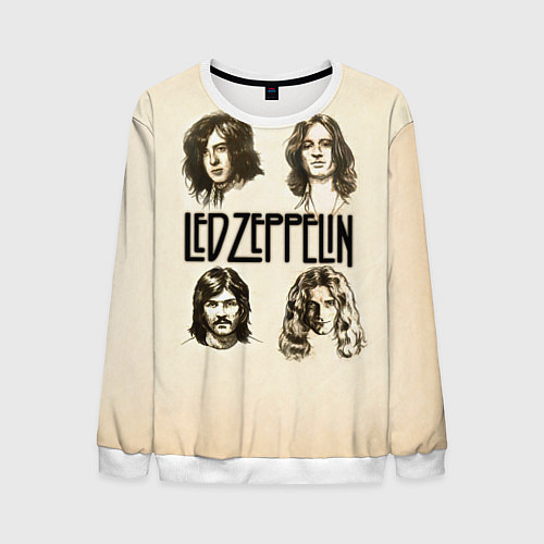 Мужской свитшот Led Zeppelin Guys / 3D-Белый – фото 1