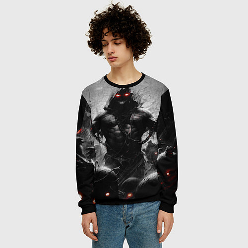 Мужской свитшот Disturbed: Demon Rage / 3D-Черный – фото 3