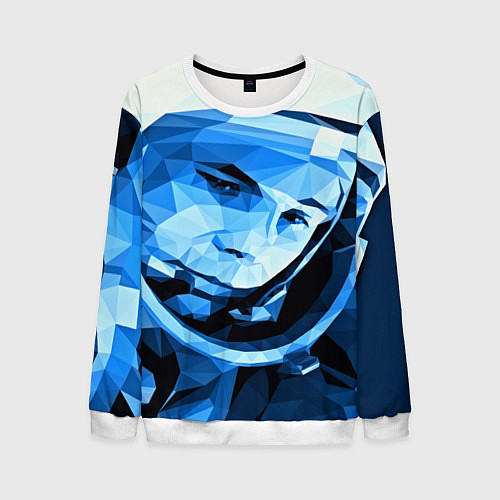 Мужской свитшот Gagarin Art / 3D-Белый – фото 1